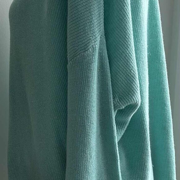 Eileen Fisher Seafoam Italian Organic Linen-Cotton Knit Boatneck Sweater – US XL - Picture 6 of 11